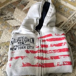 Boys, size 8, Polo Zip Up Sweatshirt